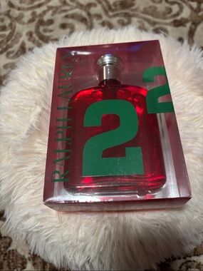 Ralph Lauren 2 Red Bottle with Green Accents -men’s Fragrance